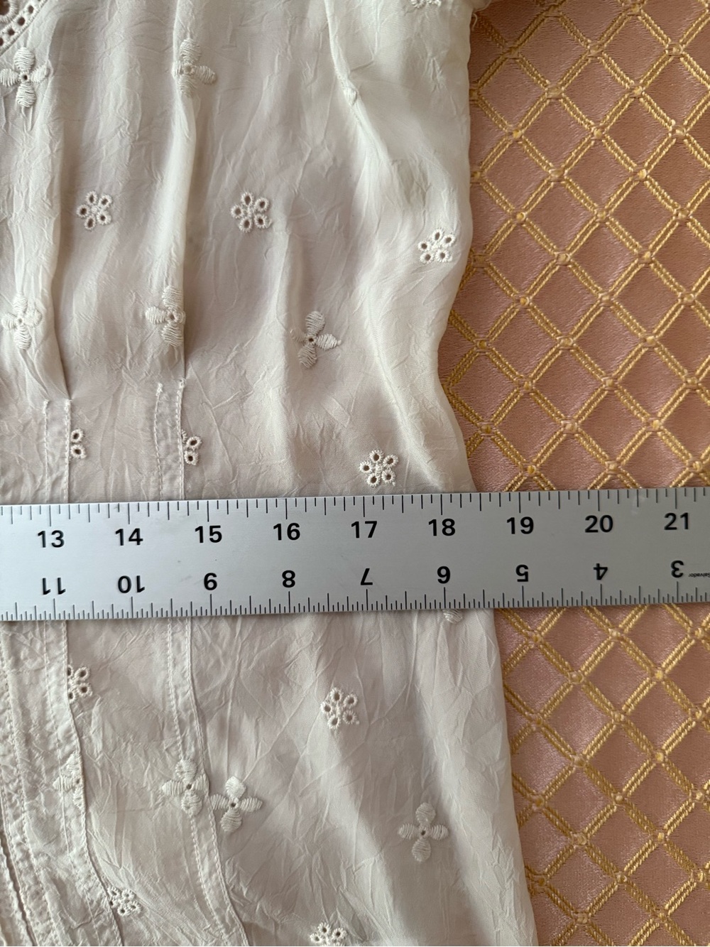 Brand New Johnny Was VictorianVintage-Inspired Beige Embroidered Button-Up S - Picture 4 of 7